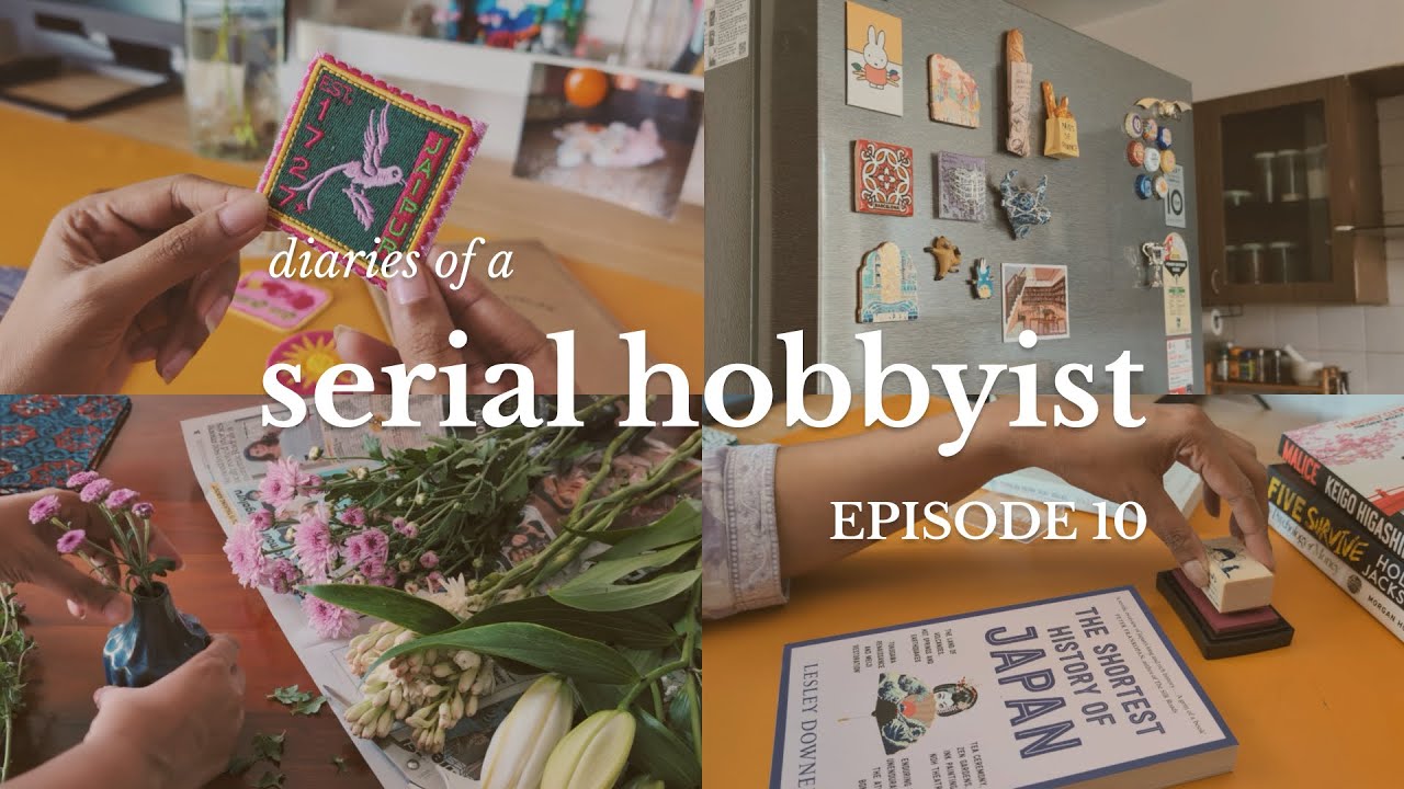 Arranging flowers 🌼 | Cleaning up 🧽 | Stamping new books 📚 | A chill day at home 🏠