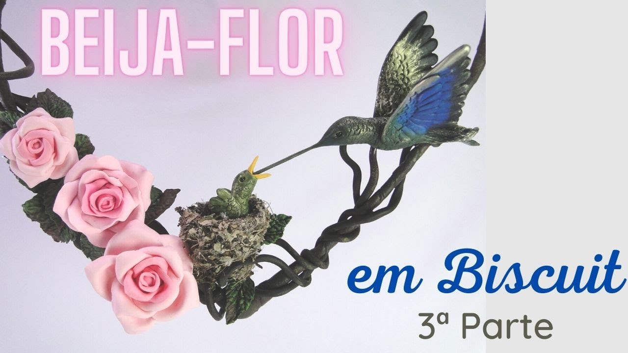 Beija flor em Biscuit (Parte 3)