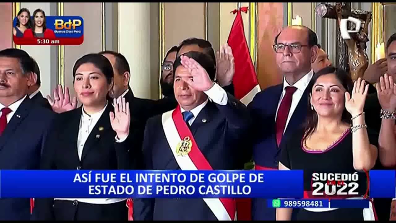 Sucedió en el 2022: La caída de Pedro Castillo y su fallido golpe de Estado