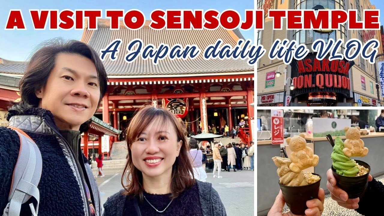 A Japan daily life VLOG in Sumida Tokyo with a visit to Sensoji Temple.