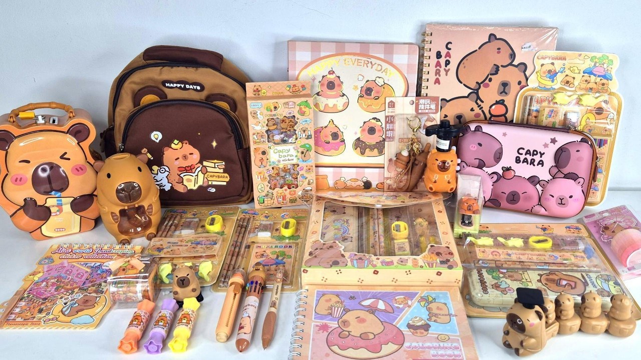 &ldquo;OMG! The CUTEST Capybara Collection EVER!? 🐹💖 (Backpack, Toys & Stationery Haul)&rdquo;