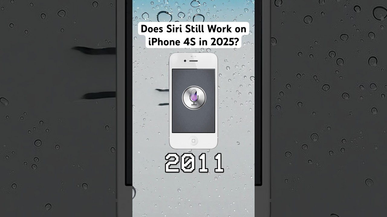 Does Siri still work on an iPhone 4S in 2025???