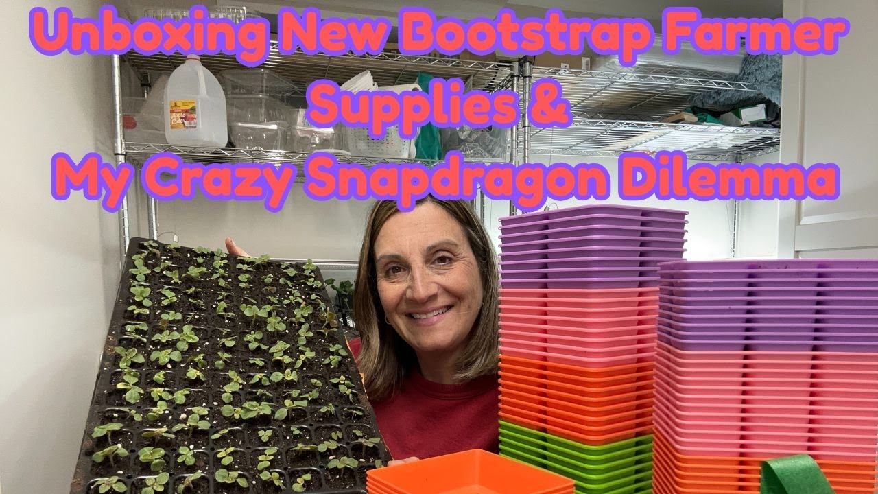 Unboxing New BOOTSTRAP FARMER Supplies & My CRAZY Snapdragon Dilemma🤪🤪🤪