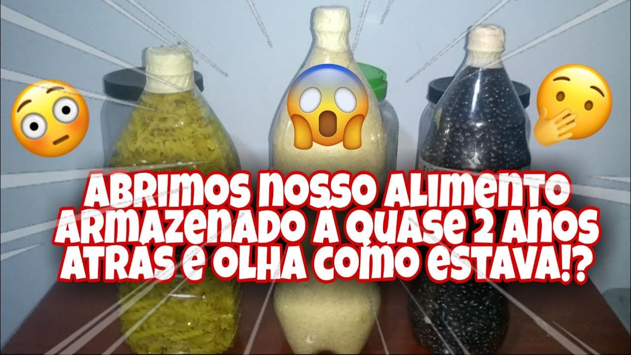 😳 Abrimos Nosso ESTOQUE DE ALIMENTOS em GARRAFAS PET Depois de Quase 2 ANOS ARMAZENADO! 😱