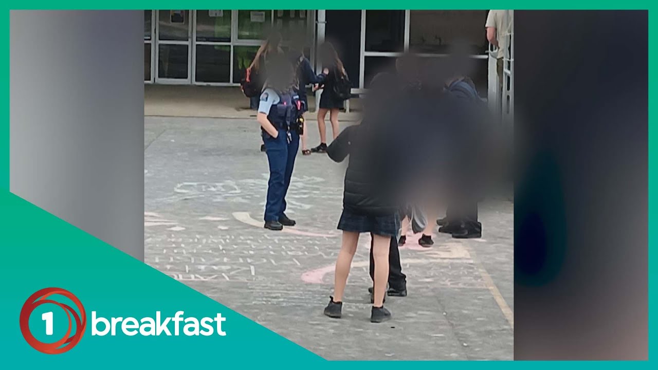 Police officers regularly patrolling Whangaparāoa College grounds