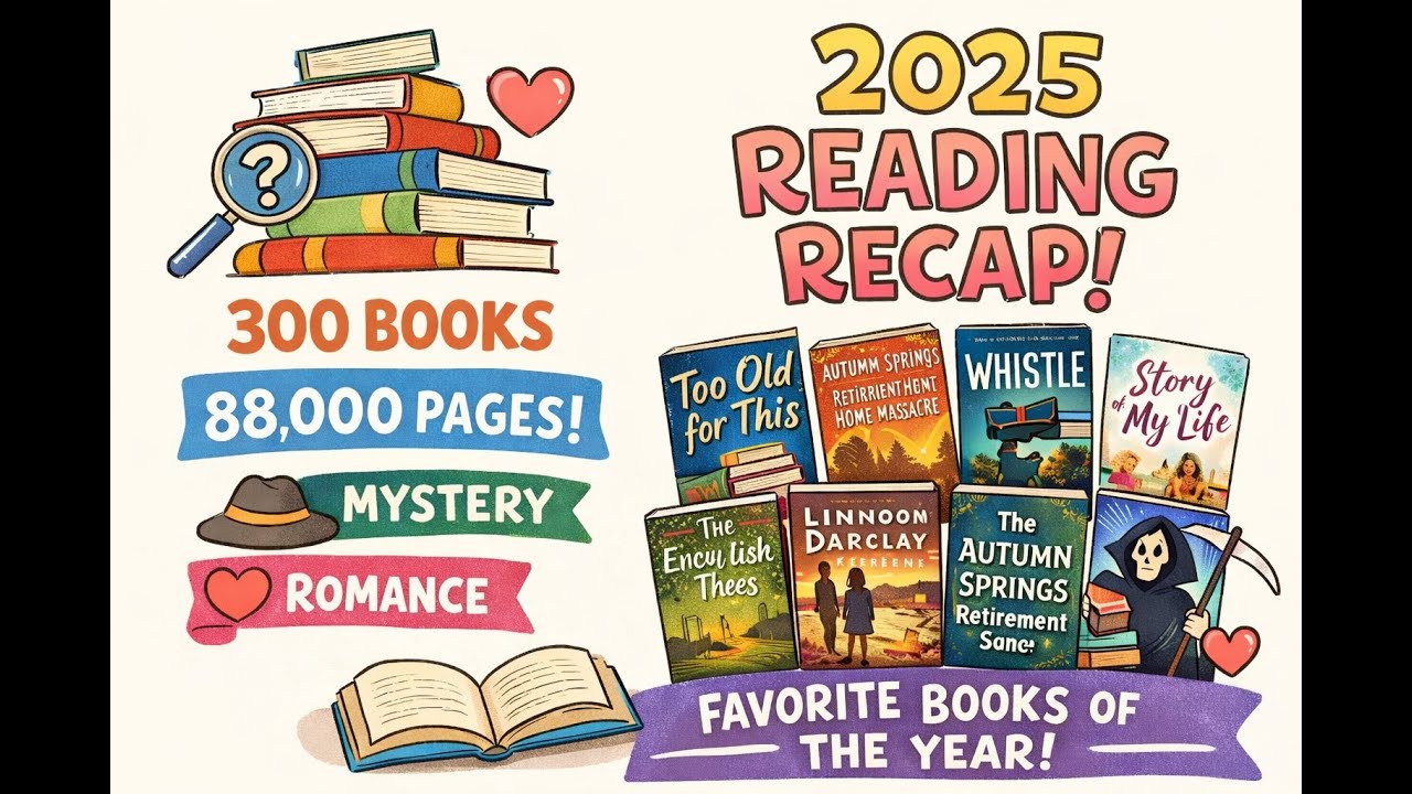 2025 Reading Recap | 300 Books, 88,000 Pages & My Favorite Reads of the Year