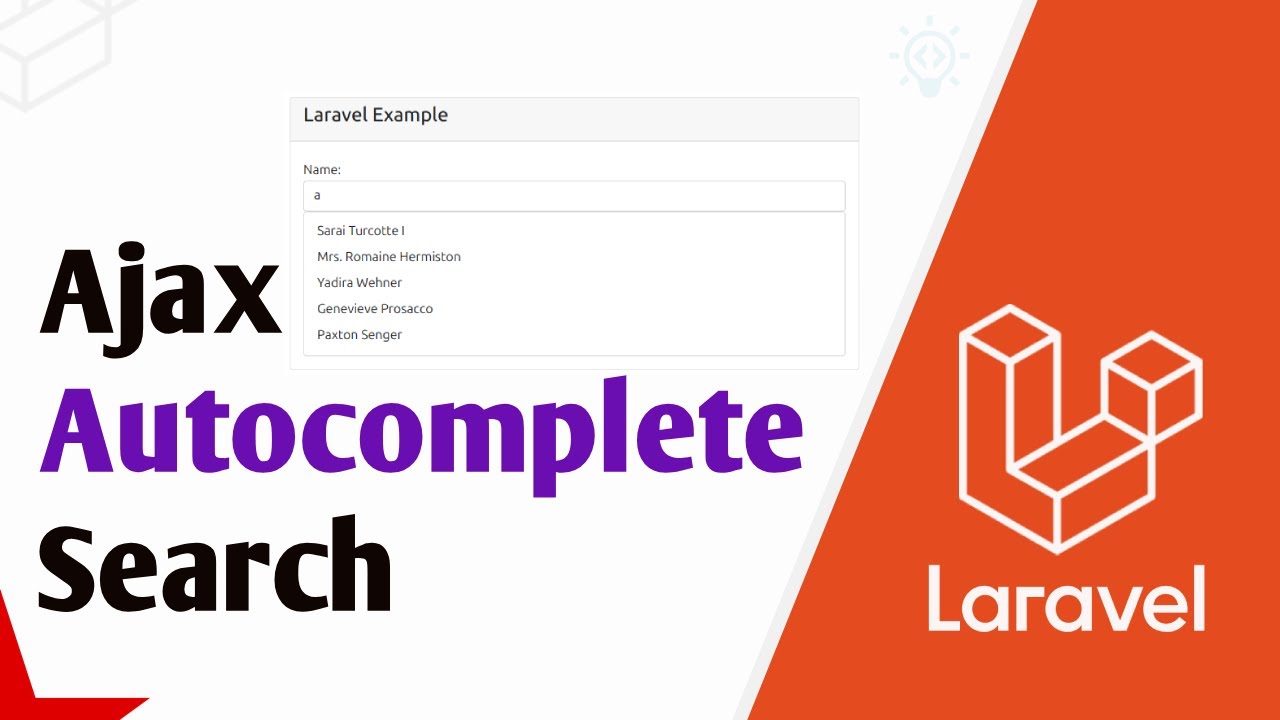 Автодополнение текстового поля Laravel с помощью JQuery Ajax