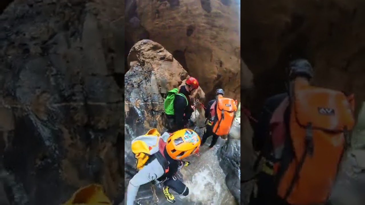 &Phi;&alpha;&rho;ά&gamma;&gamma;&iota; &Pi;&alpha;&sigma;&tau;&rho;&iota;&kappa;&omicron;ύ - &Alpha;&sigma;&tau;&epsilon;&rho;&omicron;ύ&sigma;&iota;&alpha; Ό&rho;&eta; Pastrikos canyon - Asterousia mountain range, Canyoning in Crete.