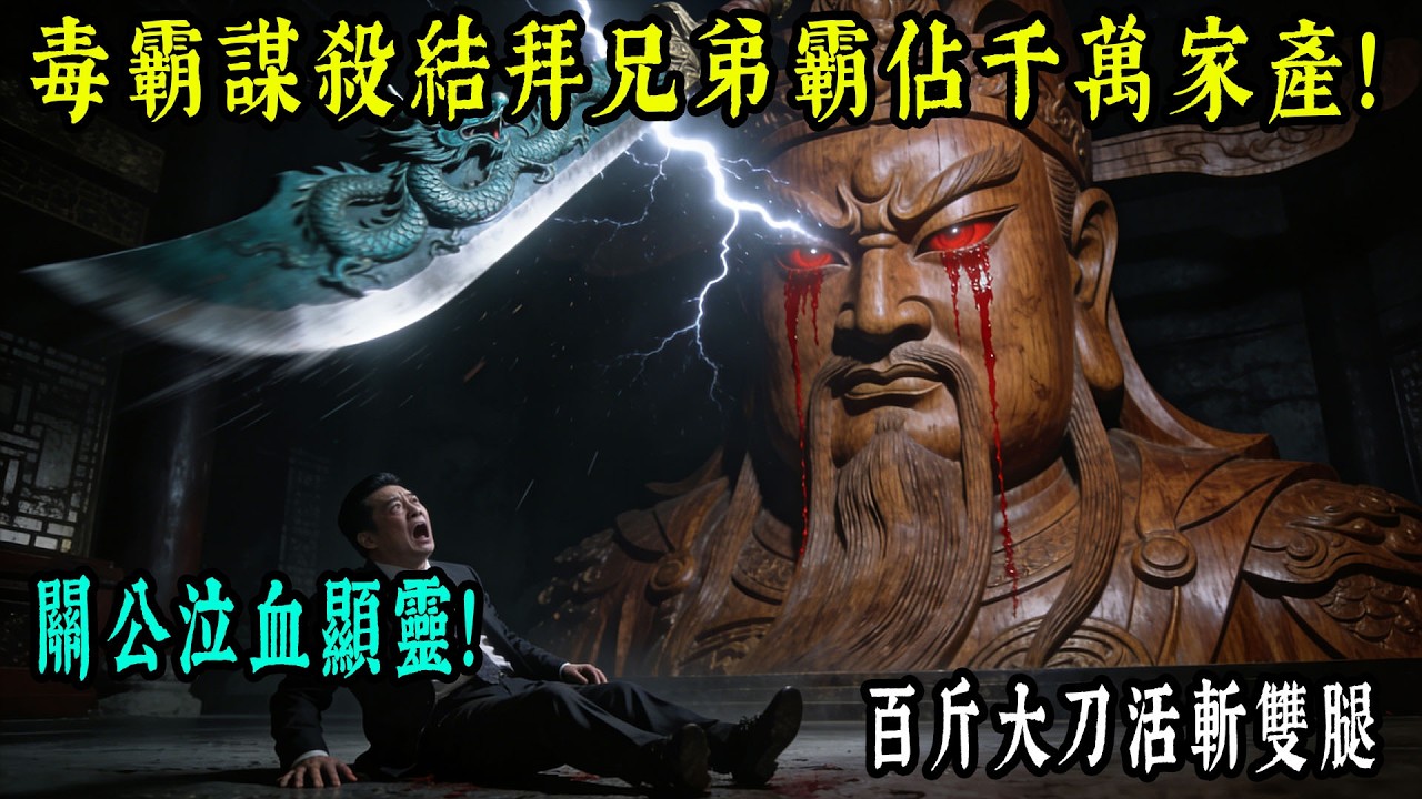 民國68年基隆奇案：毒霸大亨推“結拜兄弟”填海吞家產，逼走孤兒寡母竟還擺宴慶功！關聖帝君震怒“雙眼泣血”，百斤青龍大刀當眾劈爛惡人雙腿...【老王故事會】