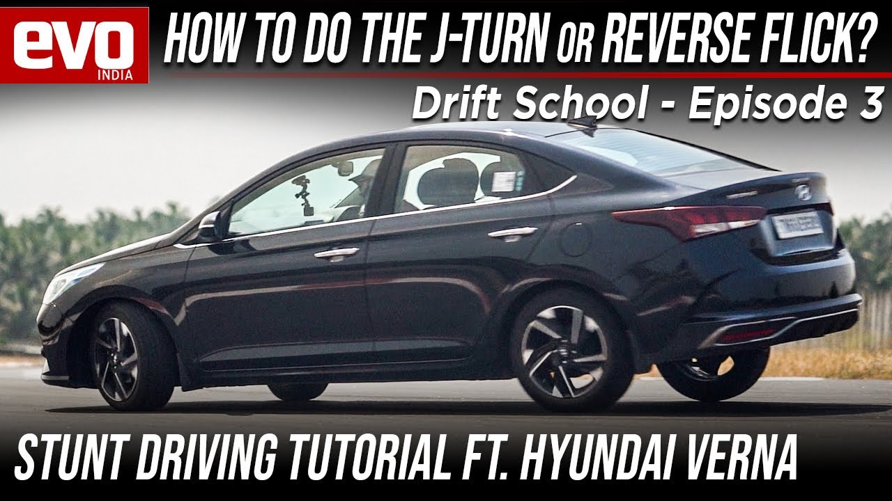 Как сделать J-образный поворот на Hyundai Verna 2021 | Обратный поворот — руководство по трюковом...