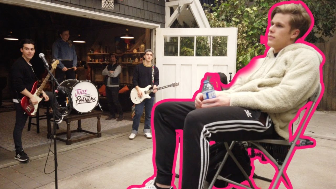 Julie and the Phantoms BTS | Luke, Alex, and Reggie Working it Out