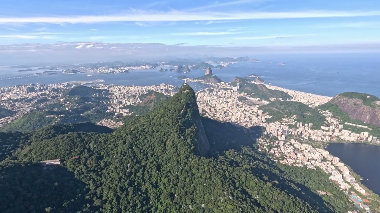 Cristo Redentor and Rio from above