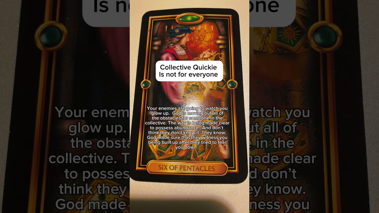 Your enemies will watch your glow up #tarot #tarotreading #tarotreader #message #tarotcards