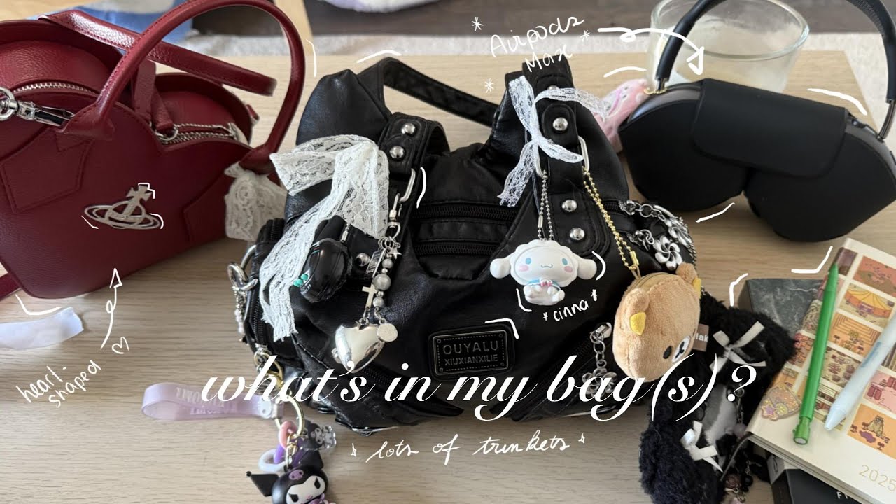 𝜗𝜚 what's in my bag ? | diving into my inventory 𐙚˙⋆.˚ ᡣ