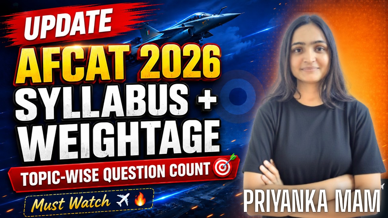 UPDATED AFCAT 2026 Syllabus Decoded 🔥 Topic-Wise Weightage & Smart Strategy to Crack 1st Attempt