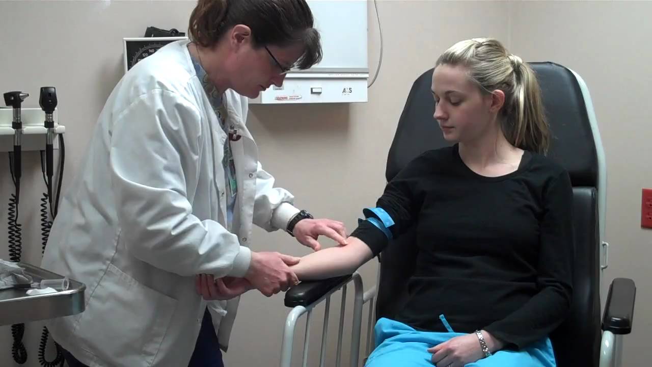 Blood Draw At Jamestown Hospital.