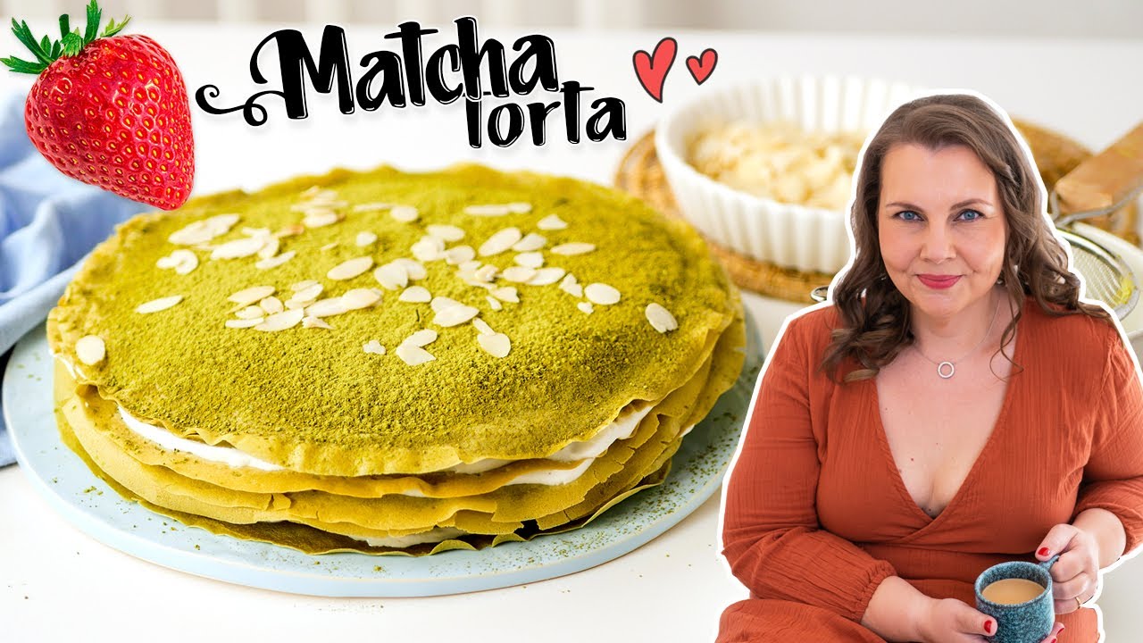 Hogyan készül a Matcha teás palacsintatorta, japán recept