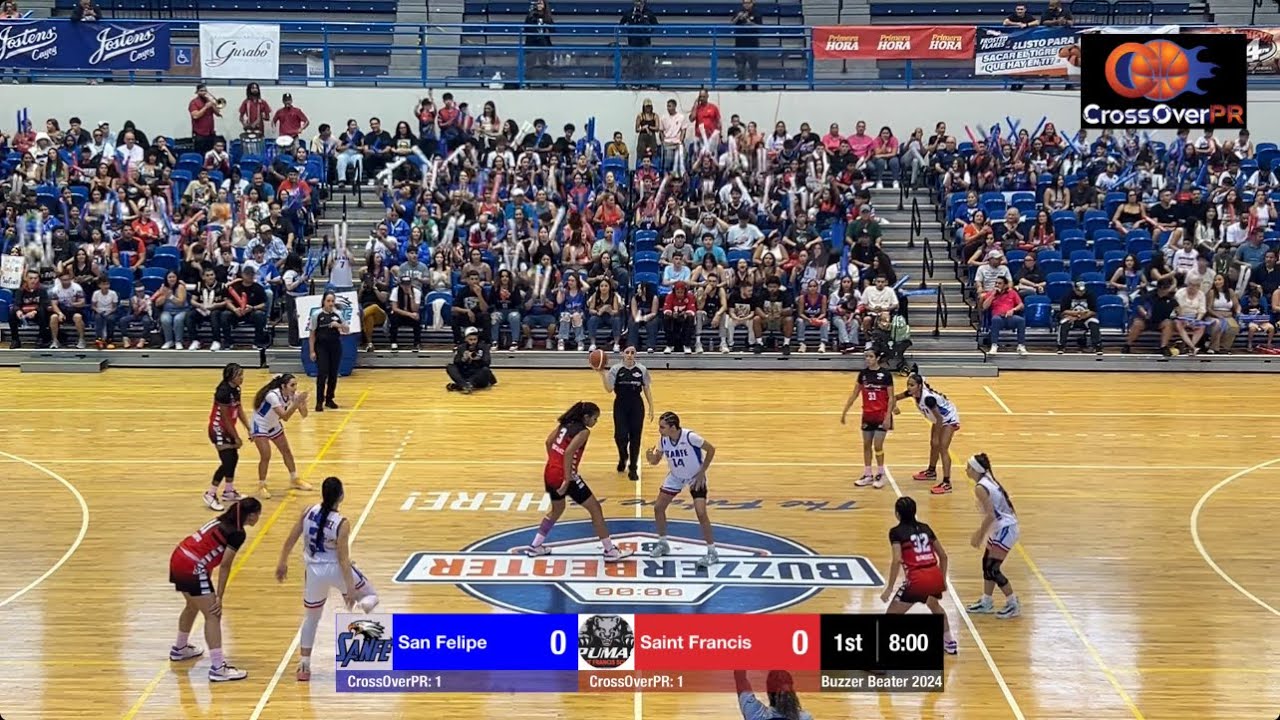Saint Francis vs San Felipe, Cat. Senior Femenino, Torneo Buzzer Beater La Final 2024.