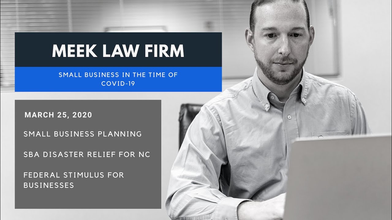 Small Business Planning - SBA Disaster Relief and the Federal Stimulus for Businesses