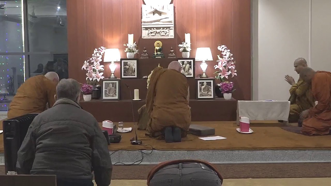 Ajahn Jayasaro at Dhammarama - evening Session (Chanting, Meditation, Discourse, QA) - 8 Jan 2020