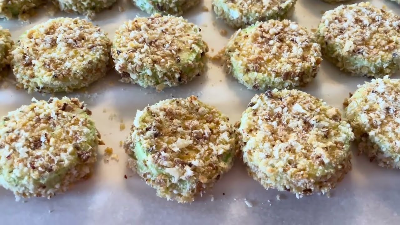 Golden Fried Zucchini With Parmegiano Crunch
