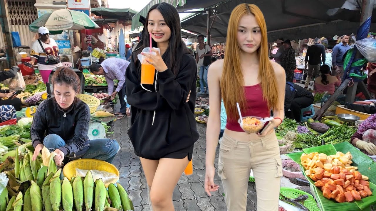Awesome CAMBODIAN Street Food 2026 - Walking Tour Explore Phnom Penh Traditional Food Market