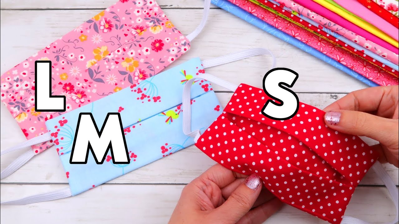 Cómo HACER MASCARILLA de TELA o Tapabocas fácil SIN MÁQUINA DE COSER (tallas para toda la familia)