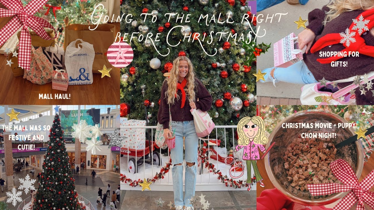 A VERY CHRISTMASSY DAY IN MY LIFE: shopping at the mall, making puppy chow, and a cozy festive night