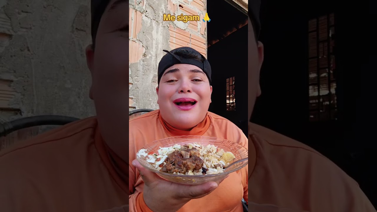 #COMENDO COM A POLY MUKBANG|ALMOÇO 0800 NA CASA DA CUNHA|BAIÃO DE DOIS, ASSADO DE PANELA e salada🍋‍🟩
