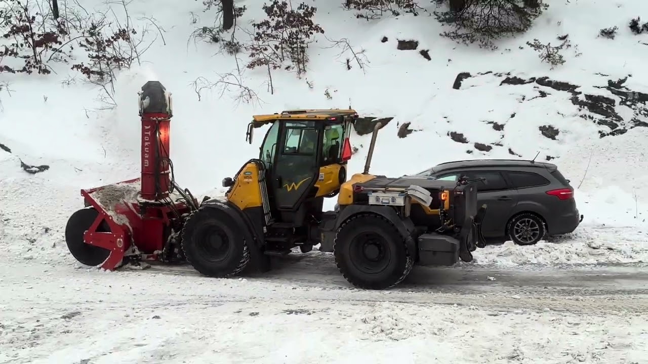 4k film Snow removal compilations - snow plowing - winter 2026 snow movie 