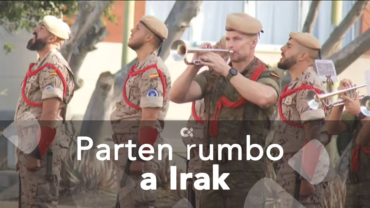 El Contingente del Regimiento Canarias 50 parte rumbo a Irak