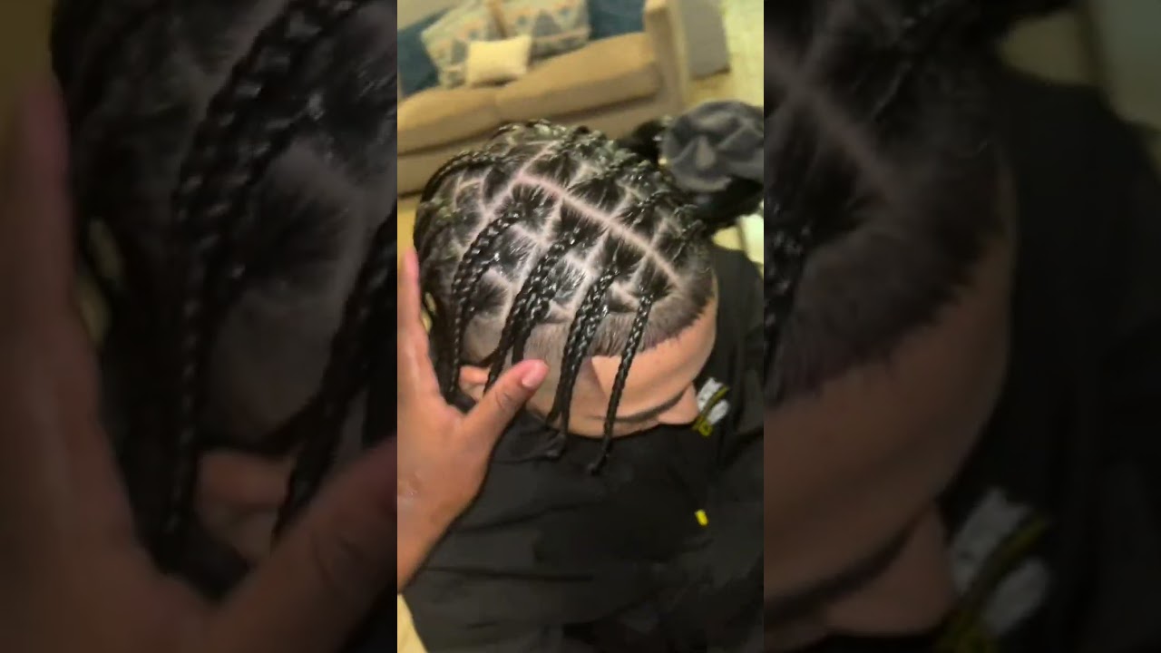 Men’s box braids 🤍 