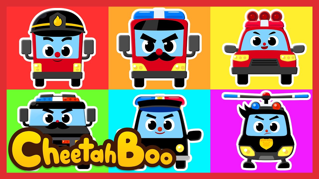 Woo Woo Woo! 🚒🚓 Ayo Beraksi Bersama Kendaraan Pahlawan! | Lagu Anak | #Cheetahboo