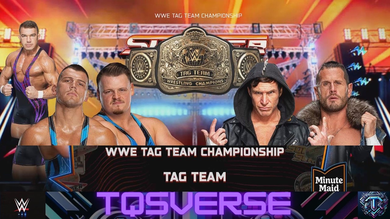 THE CREED BROTHERS VS THE MOTOR CITY MACHINE GUNS (C). SUMMERSLAM. WWE 2K25. TQS. NIGHT 1