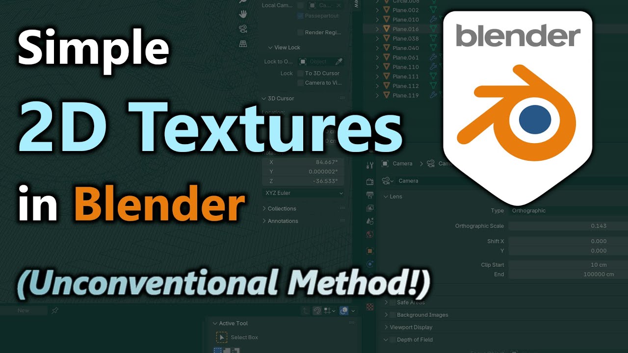 Creating 2D Textures in Blender: Tutorial