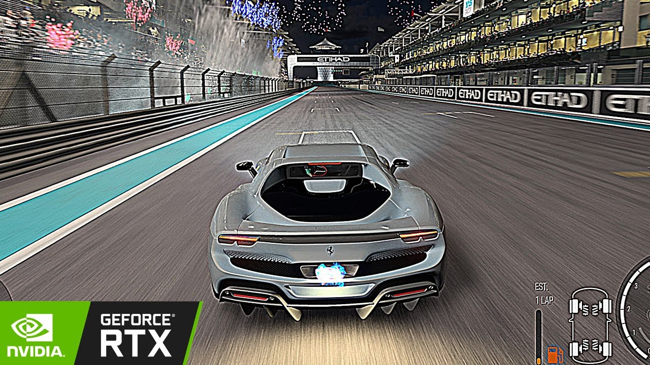 Ferrari 296 GTB Unleashed at the Yas Marina Circuit ( Forza Motorsport )