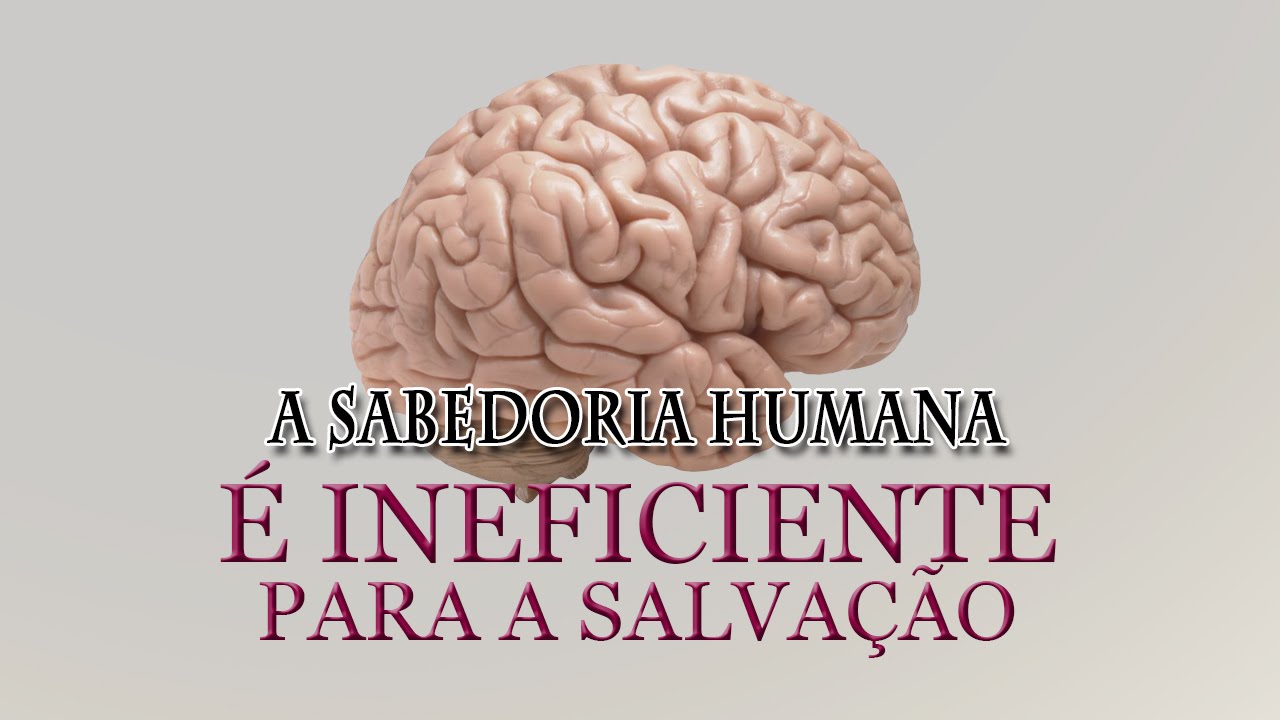 A sabedoria humana &eacute; insuficiente para a salva&ccedil;&atilde;o