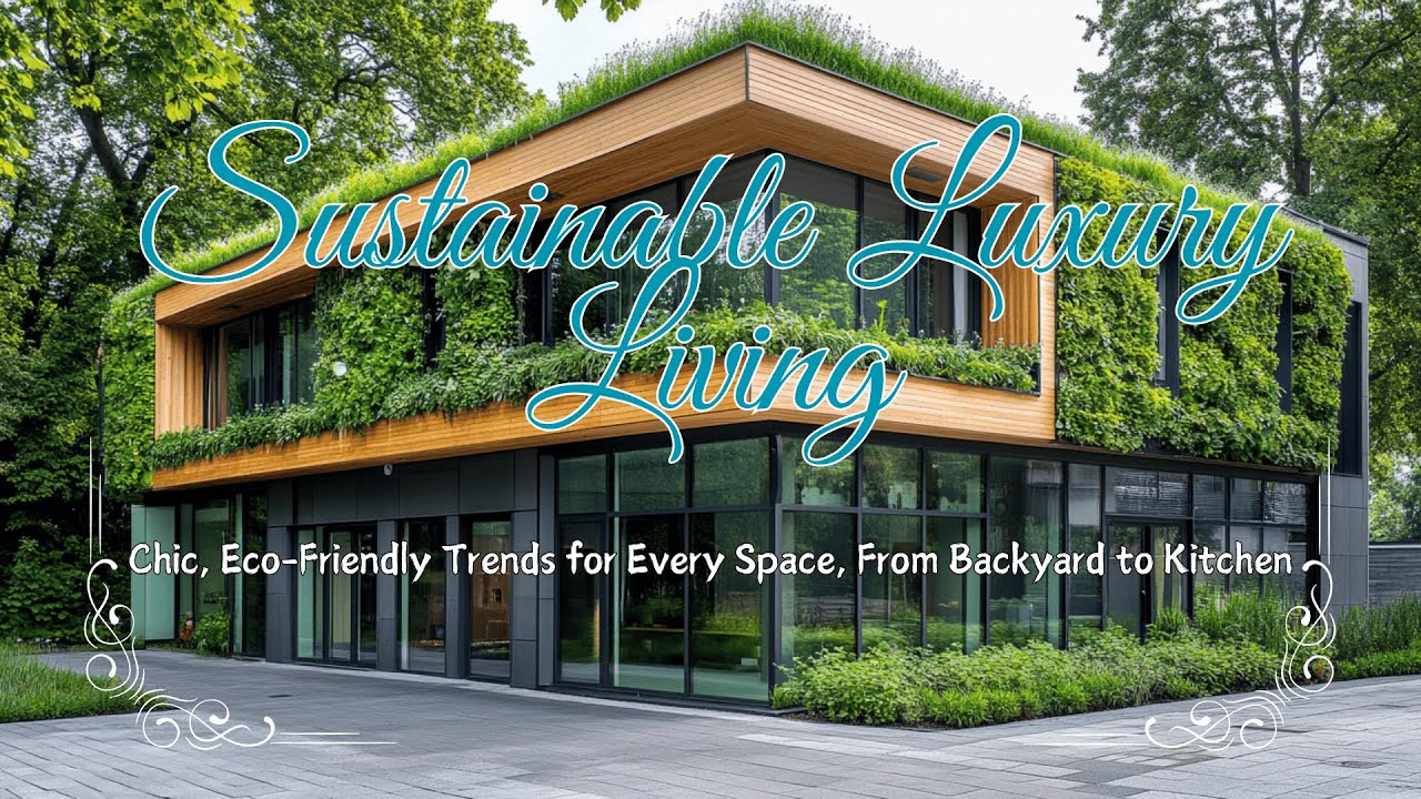 Sustainable Luxury Living: Chic, Eco-Friendly Trends for Every Space, From Backyard to Kitchen 🌿🏡✨♻️