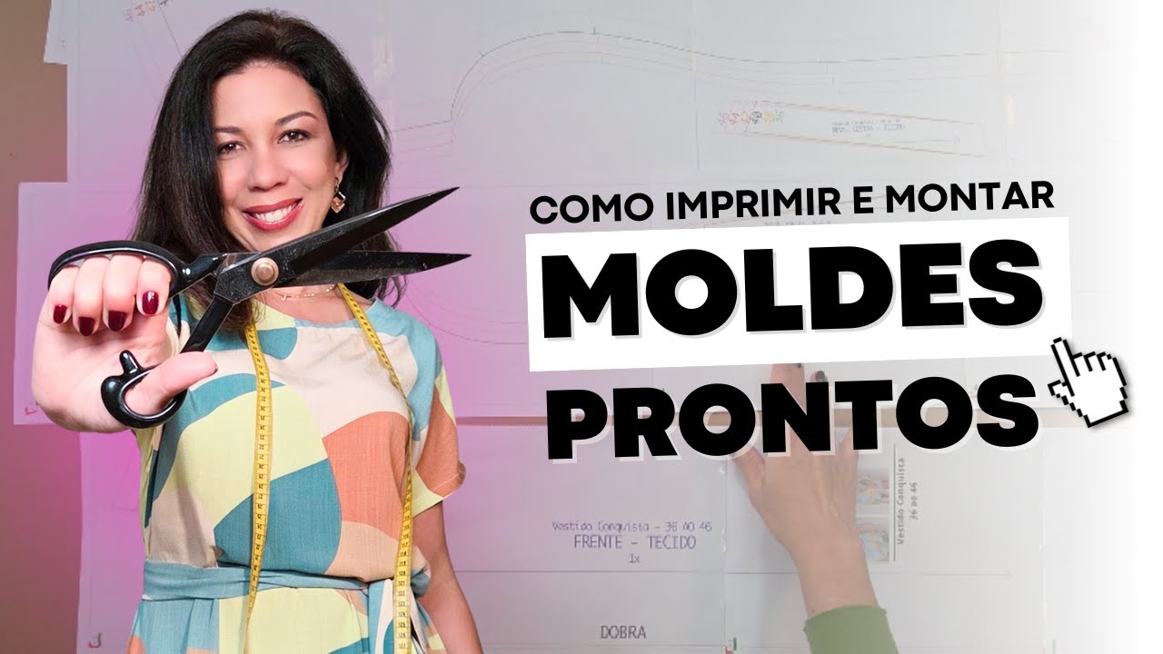 Como imprimir e montar moldes prontos| Josi Faria