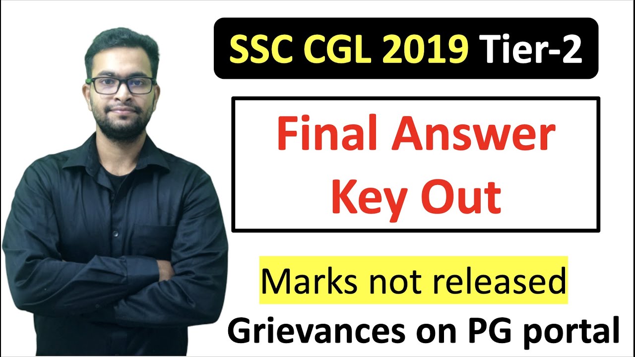 SSC CGL 2019 Tier-2 Final answer Key Out| Important info