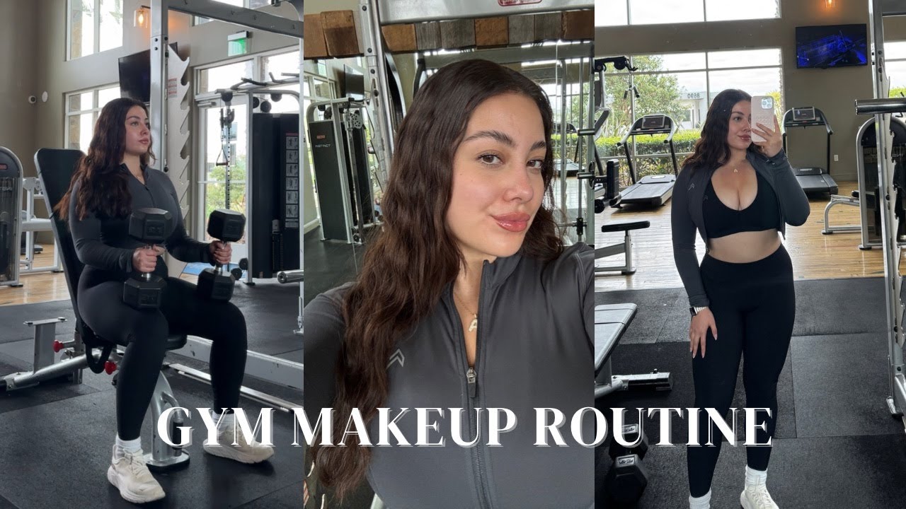 GYM MAKEUP ROUTINE | GYM VLOG