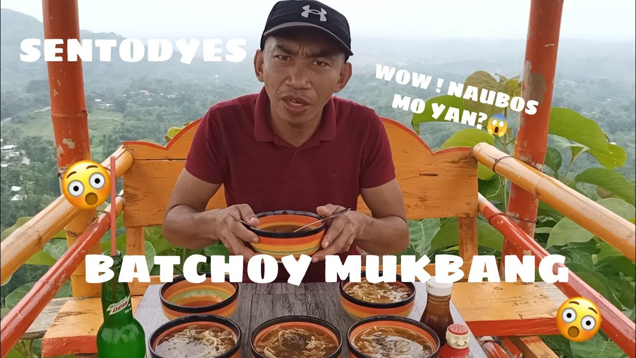 #batchoy mukbang challenge in sentodeyes at the top of the mountain || rr lang malakas