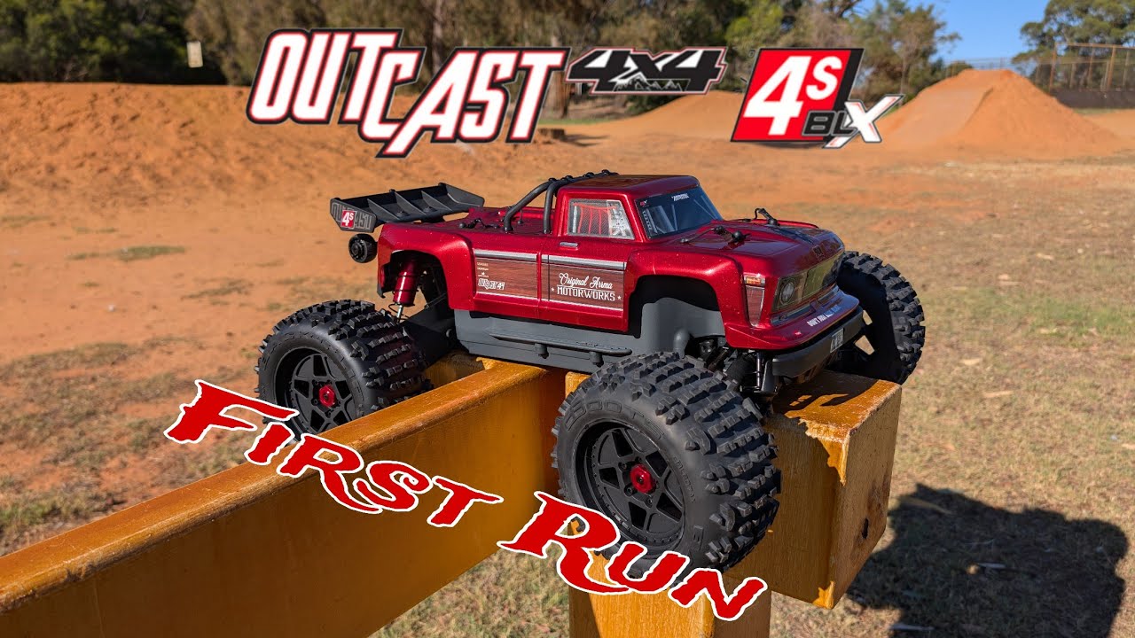 Arrma Outcast v2.5 4s первый запуск