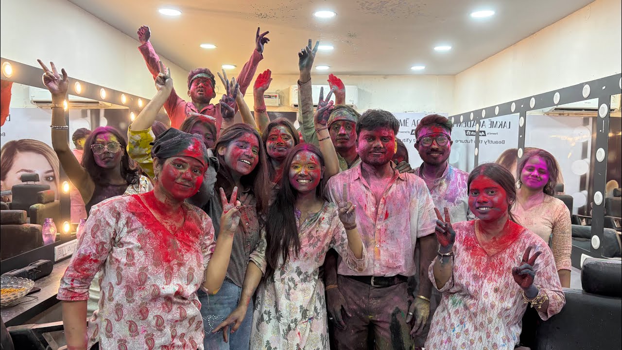 best holi party vlog  😱🥳 ( Holi calebration 🎉)