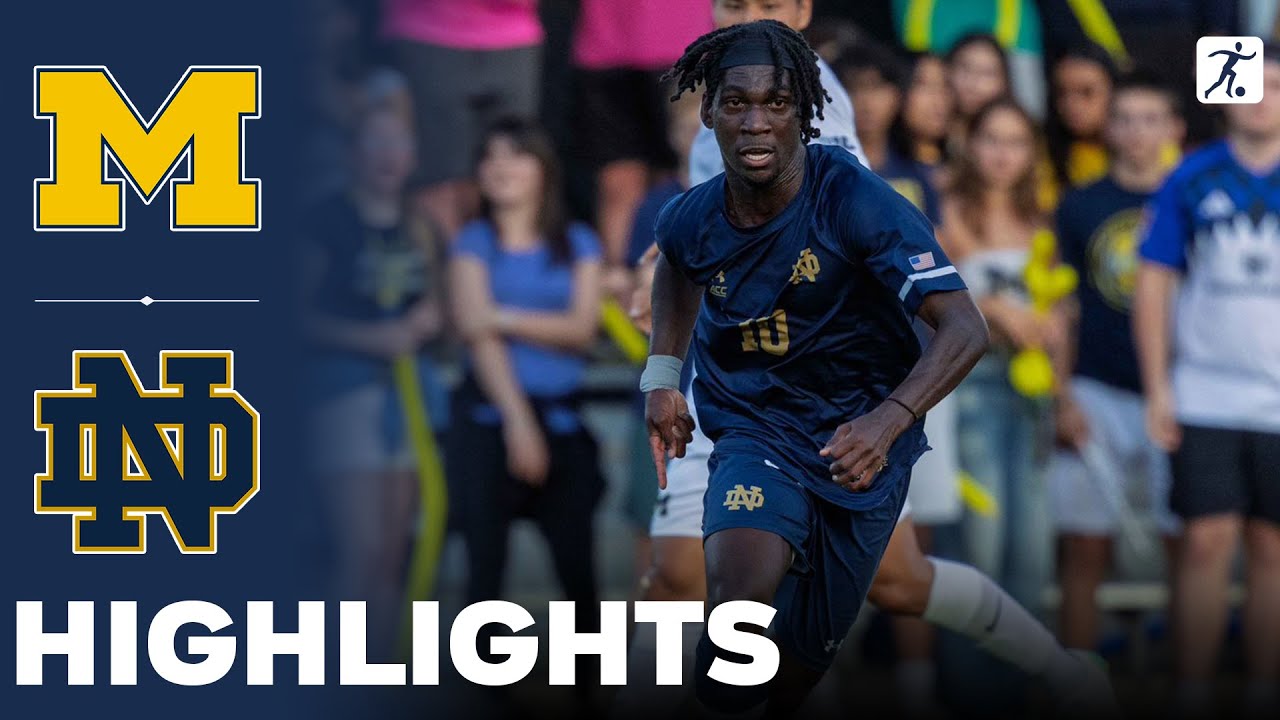Michigan vs Notre Dame | NCAA College Soccer | Highlights - August 21, 2025
