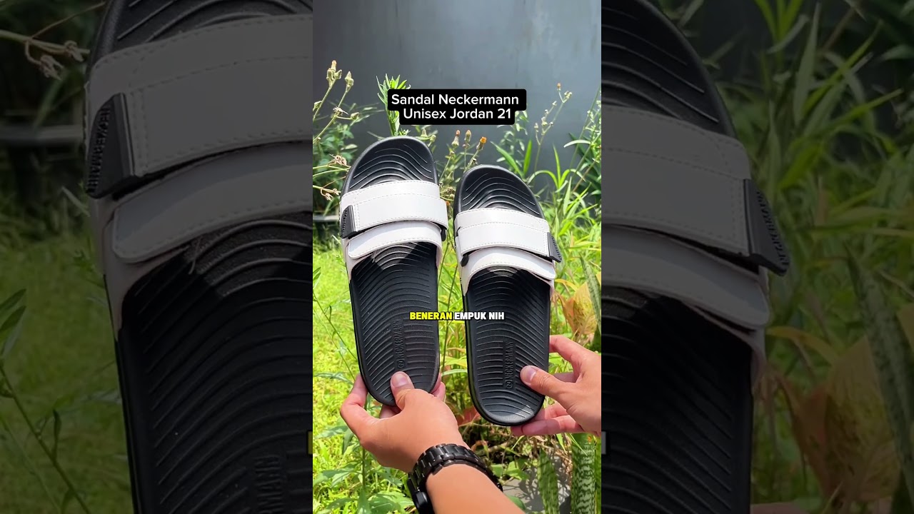 Sandal Neckermann Unisex Jordan 21, harga ga sampai 100rb dan bs COD, sendal legendaris, bahan kulit