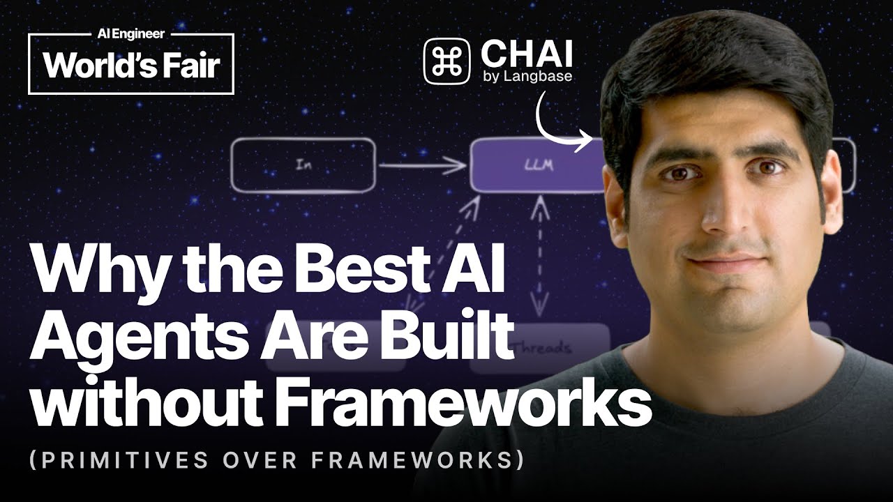 Why the Best AI Agents Are Built Without Frameworks (Primitives over Frameworks) &mdash;&nbsp;Ahmad Awais, CHAI