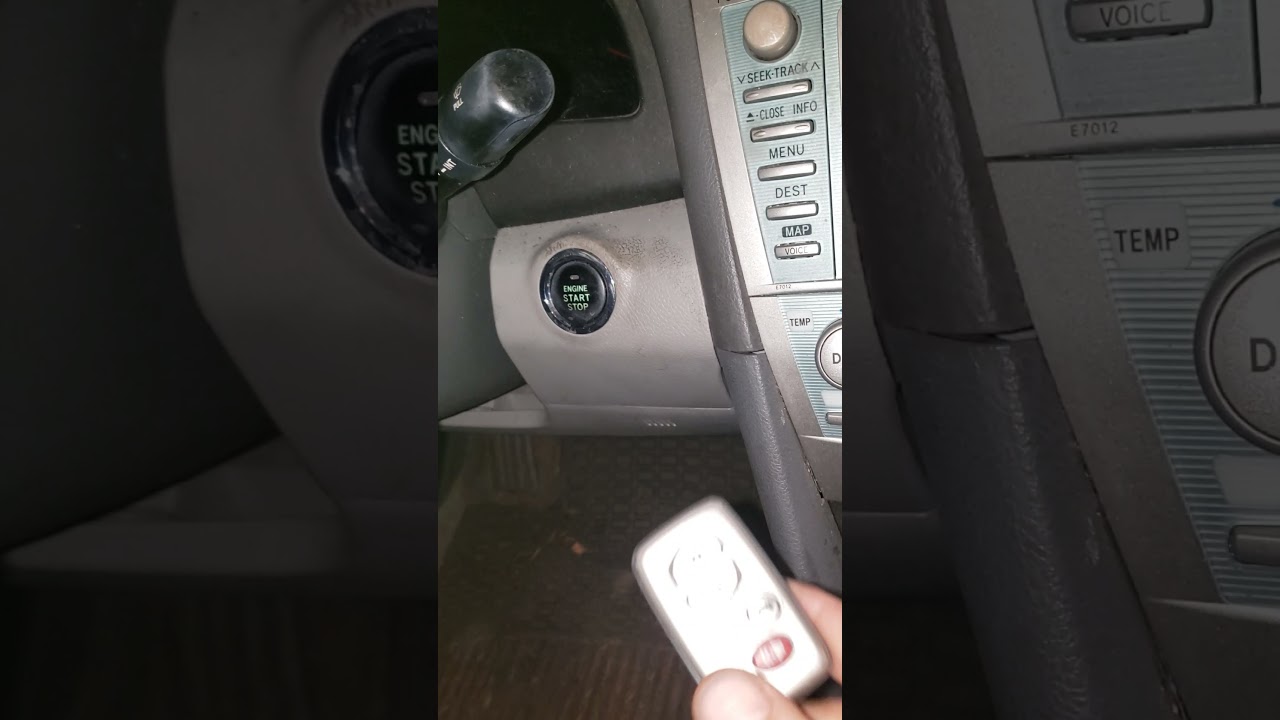 Toyota Camry won't start after replacing 12V battery push button start