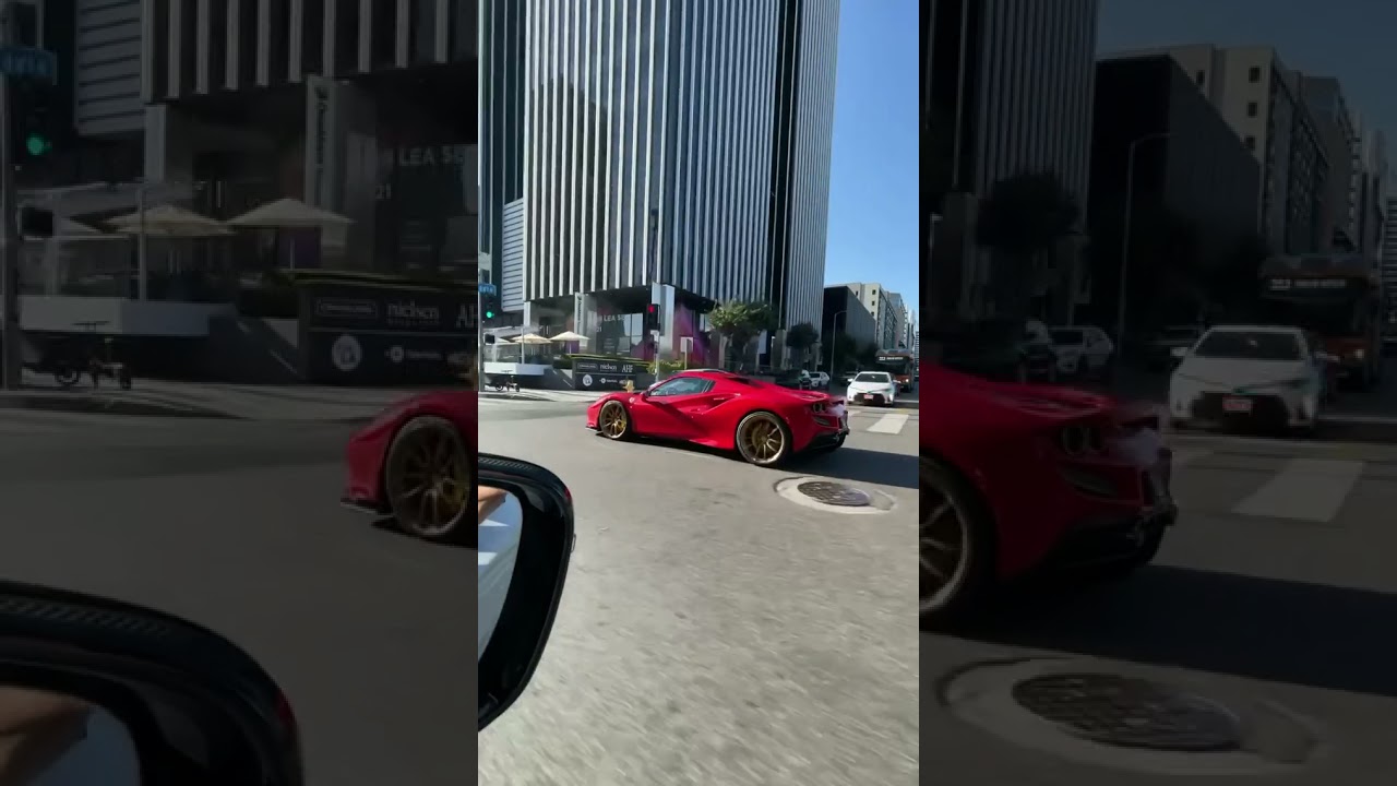 Beautiful Ferrari F8 Spider with Bronze Wheels! #shorts #supercars #ferrari