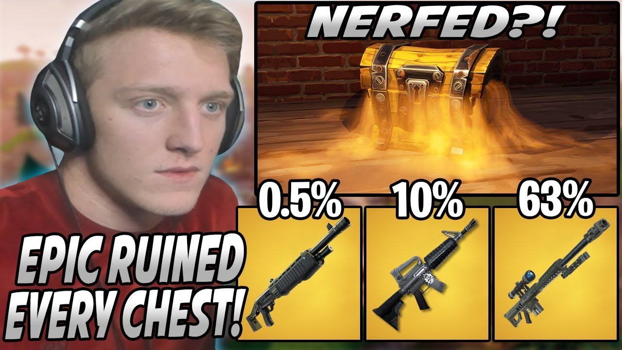 Tfue Is ANNOYED That Epic Has RUINED Golden Chests & NERFED The Spawn Rates...